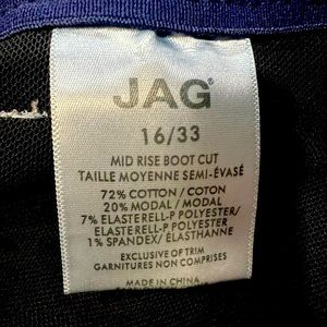 Size 16 Jag jeans , midrise bootcut